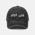 Fine shyt washed cap
