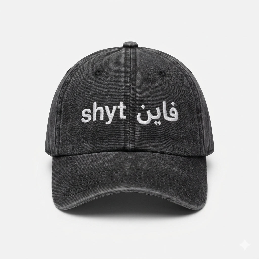 Fine shyt washed cap